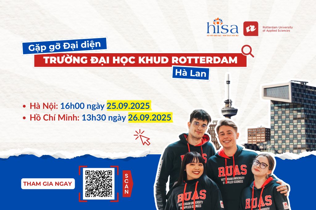 Gặp gỡ Đại diện Trường Đại học KHUD Rotterdam Hà Lan 2026